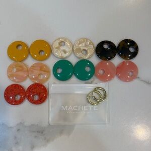 Machete Colorful Earring Set